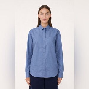 MaxMara Weekend Oxford Blue Button-Down Shirt | Size Small